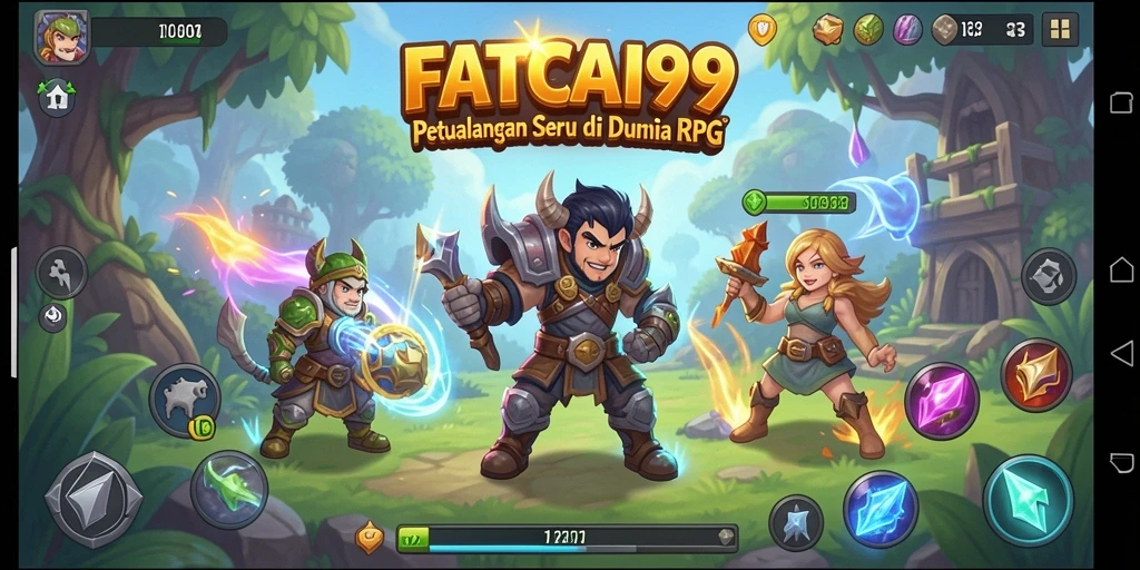 Screenshot menampilkan aksi seru dalam permainan RPG.