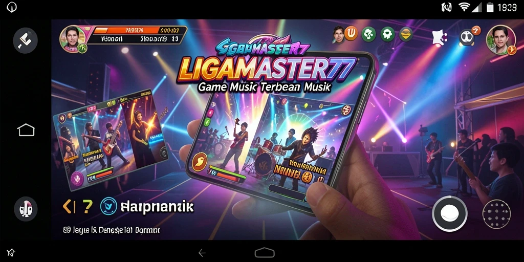 Tampilan gameplay interaktif dan seru dari LIGAMASTER77.
