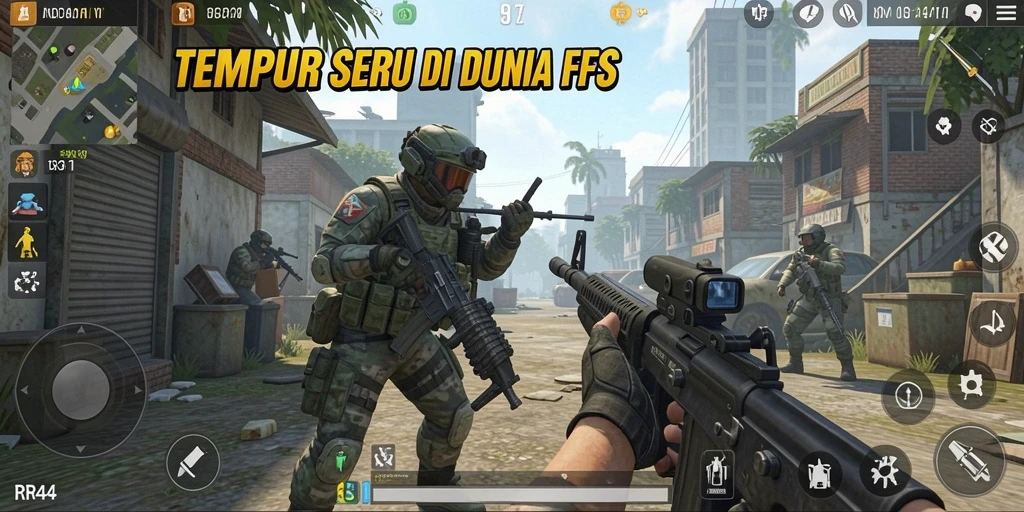 Tampilan gameplay seru dan menegangkan di RR44.