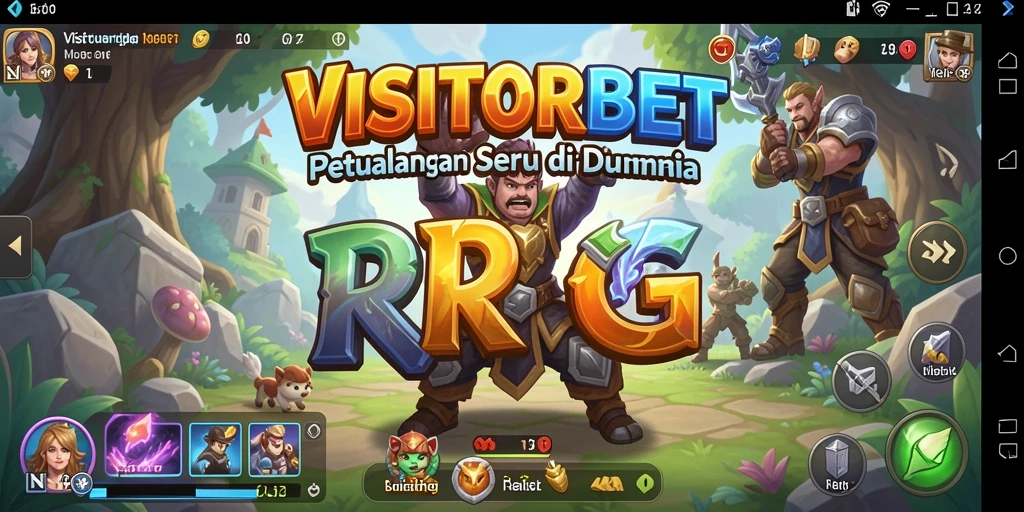 Screenshot gameplay VISITORBET menampilkan aksi seru di dunia RPG.